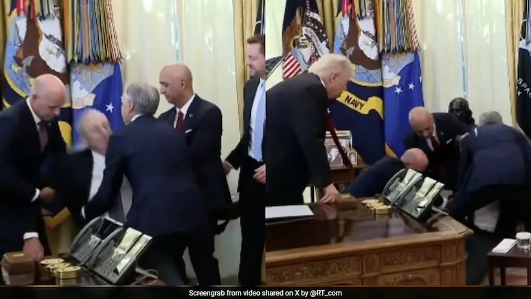 VIDEO: वजन घटाने वाली दवाइयों से जुड़े इवेंट में बेहोश होकर गिरा शख्स, एक दम से उठे ट्रंप, देखें हुआ क्या