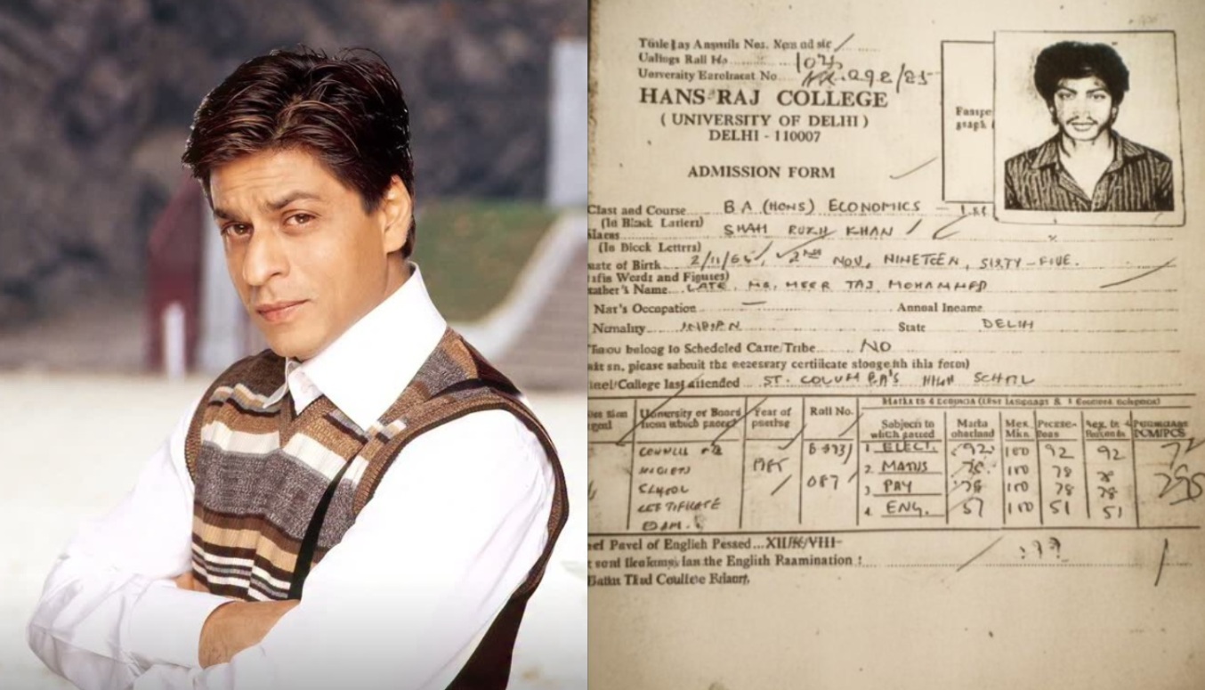 पढ़ाई में भी किसी बादशाह से कम नहीं थे शाहरुख खान, कॉलेज की मार्कशीट देख आप भी कहेंगे ये तो जीनियस है