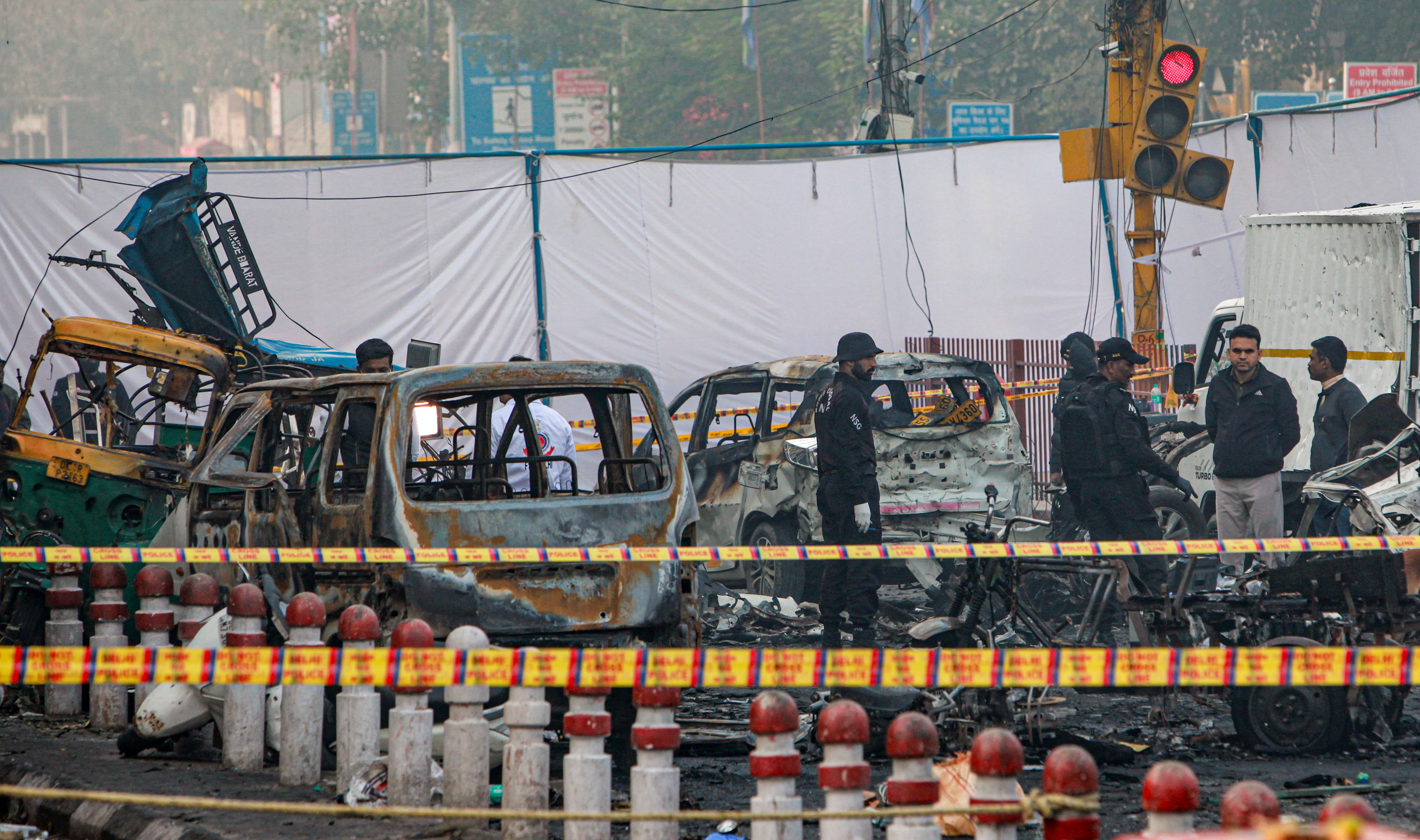 Red Fort Blast Live Updates: Explosives Used In Delhi Blast Were Kept On Back Seat Of i20 Car, Sources Say