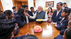 PM Modi Shares Sweets With World Champions As He Meets Indian Women's Blind Cricket Team