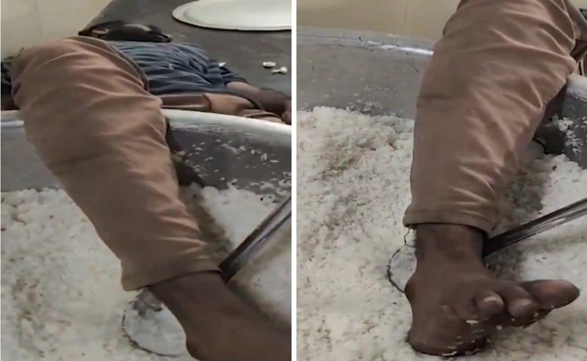 Video: Telangana College Students Find Watchman Sleeping In Rice Pot At Dinner