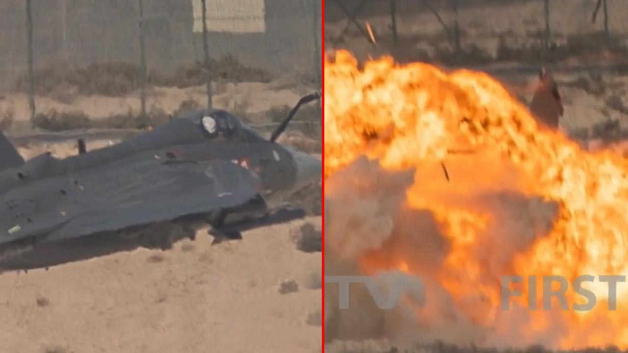 Clearest Images Capture Last Seconds Of Tejas Fighter Jet Crash In Dubai