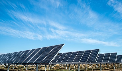 Solar panels renewable energy