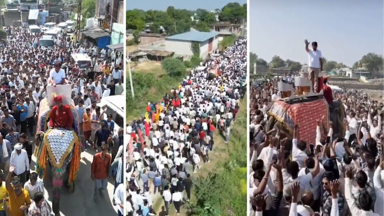 नरेश मीणा का अंता उपचुनाव में अलग अंदाज, कभी ऊंट तो कभी हाथी से प्रचार