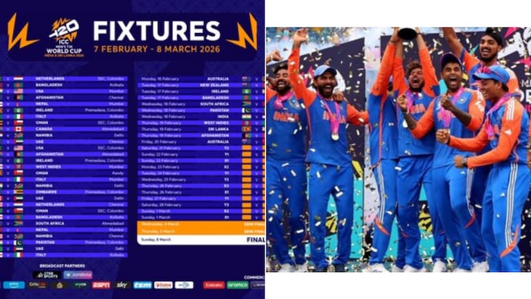 T20 World Cup 2026 Schedule: कुछ ऐसे विश्व कप के फाइनल में पहुंचेगी टीम इंडिया, जानें पूरा रोडमैप और समीकरण