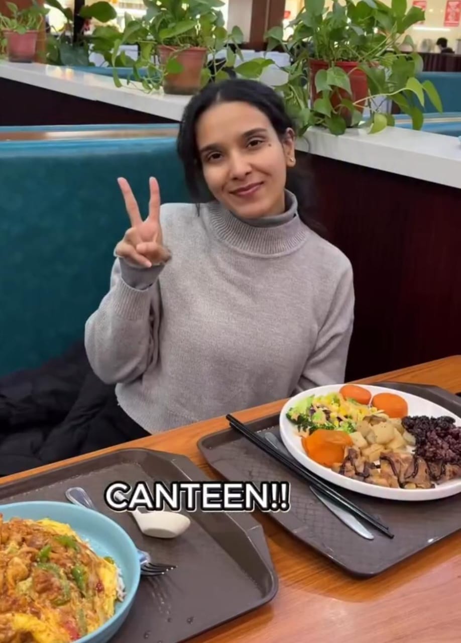 Indian Student At Chinese University Shows Off Canteen With Three Floors