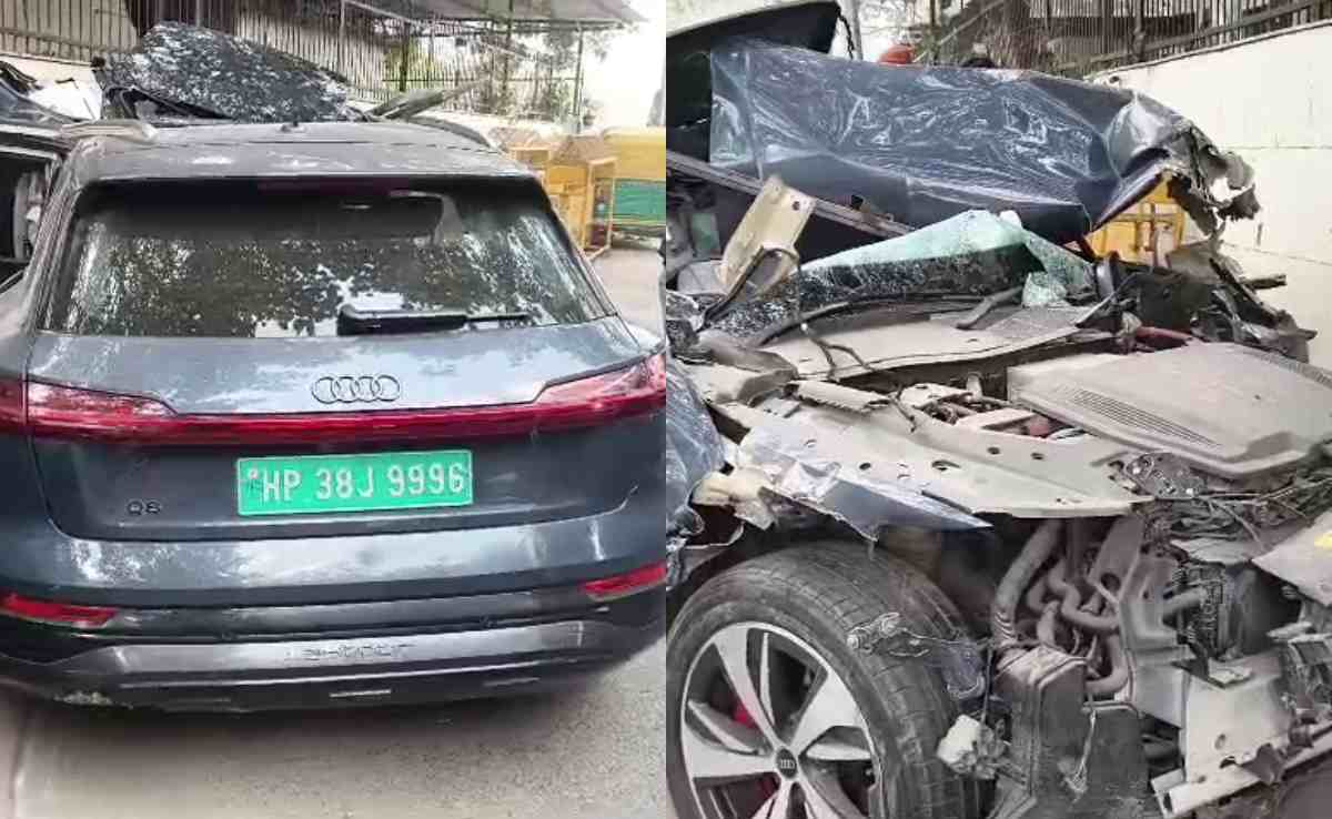 1.5 करोड़ की ऑडी बनी कबाड़... दिल्ली में रफ्तार का कहर, कई गाड़ियों से टकराते हुए ट्रक में जा घुसी लग्जरी कार