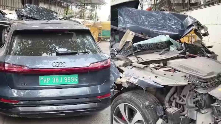 1.5 करोड़ की ऑडी बनी कबाड़... दिल्ली में रफ्तार का कहर, कई गाड़ियों से टकराते हुए ट्रक में जा घुसी लग्जरी कार
