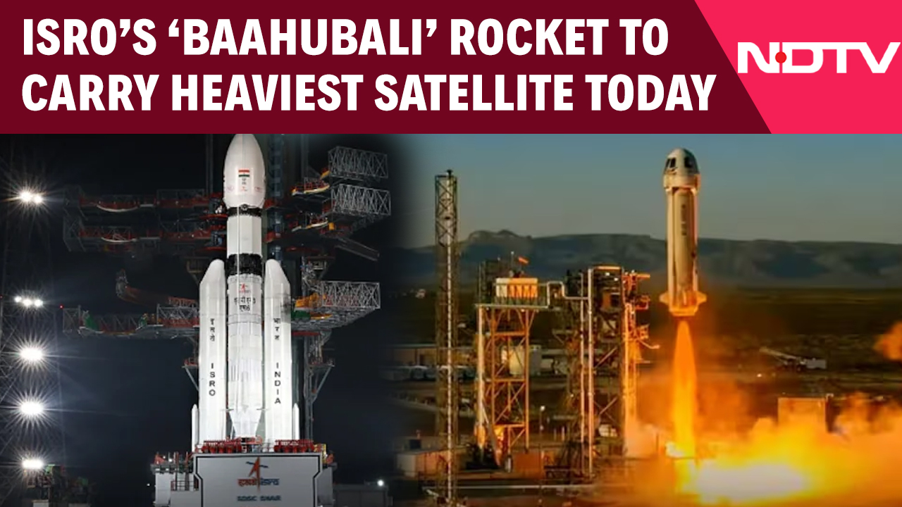 India's Baahubali Rocket To Launch Heaviest-Ever Satellite Today