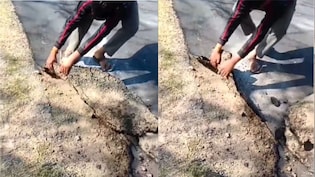 मध्य प्रदेश में चादर की तरह फोल्ड हो गई सड़क, लोगों ने पकड़ लिया माथा, सांसद ने उठाया मुद्दा तो शुरू हुई जांच