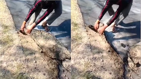 मध्य प्रदेश में चादर की तरह फोल्ड हो गई सड़क, लोगों ने पकड़ लिया माथा, सांसद ने उठाया मुद्दा तो शुरू हुई जांच