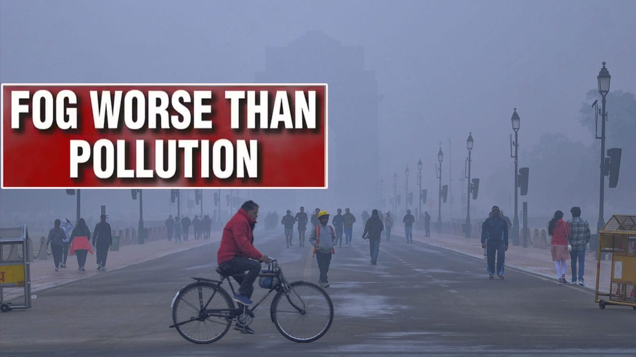 Video: Dense Fog Engulfs Delhi-NCR; IMD Issues Red Alert