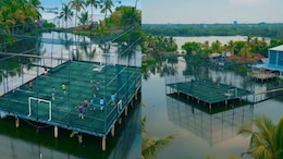 Watch: This Football Turf In Kerala's Backwaters Floats On Water