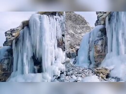 जम गए झील और झरने, लाहौल स्पीति और किन्नौर में दिखा अजब नजारा- देखें तस्वीरें