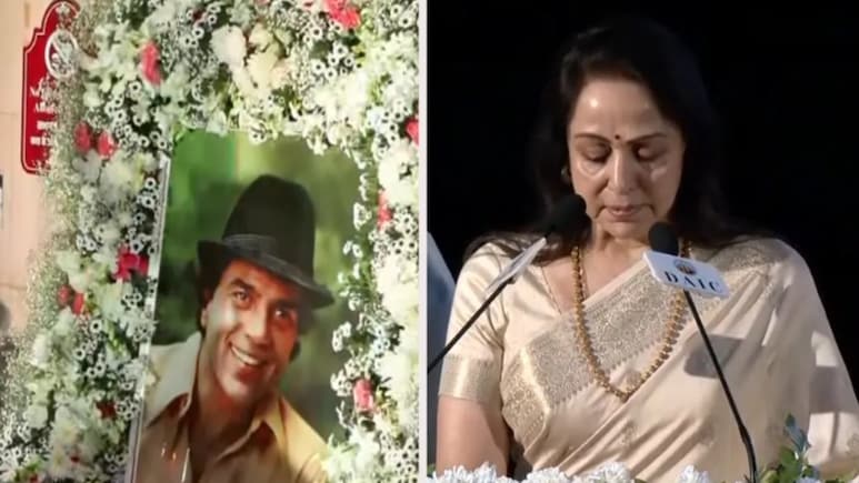 धर्मेंद्र की प्रेयर मीट में रो पड़ीं हेमा मालिनी, बोलीं- हमारा प्यार सच्चा था