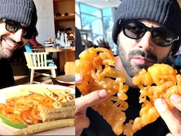 Kartik Aaryan Relishes Heart-Shaped Jalebi And Fafda In Ahmedabad - See Pics