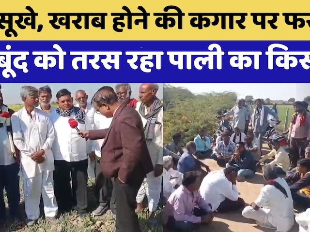 Pali News:बूंद-बूंद को तरस रहा पाली का किसान  |  Farmer Protest  | Rajasthan Top News | Water Crisis