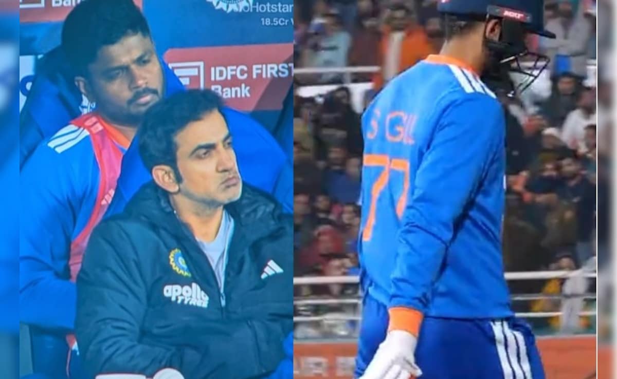 IND vs SA: गंभीर के पीछे बैठे थे सैमसन, चेहरे पर छाई हुई थी मायूसी, तभी शुभमन गिल हुए गोल्डन डक पर आउट, ऐसा था रिएक्शन