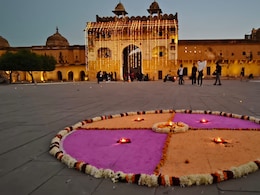 यूनेस्को की विश्वविरासत सूची में दीपावली शामिल, जयपुर के आमेर को दीपों से सजाकर मनाया जश्न