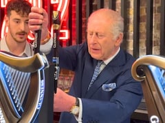 King Charles Shows Off Beer-Pouring Skills At London's New Guinness Brewery