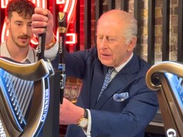 King Charles Shows Off Beer-Pouring Skills At London's New Guinness Brewery