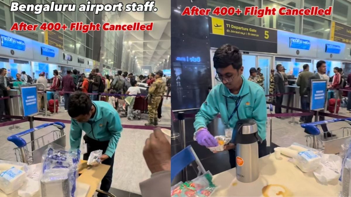 Bengaluru Airport Staff Provide Refreshments Amid IndiGo Disruptions, Wins Hearts Online