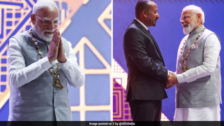 PM Modi Becomes 1st Head Of Government To Receive Ethiopia's Highest Award