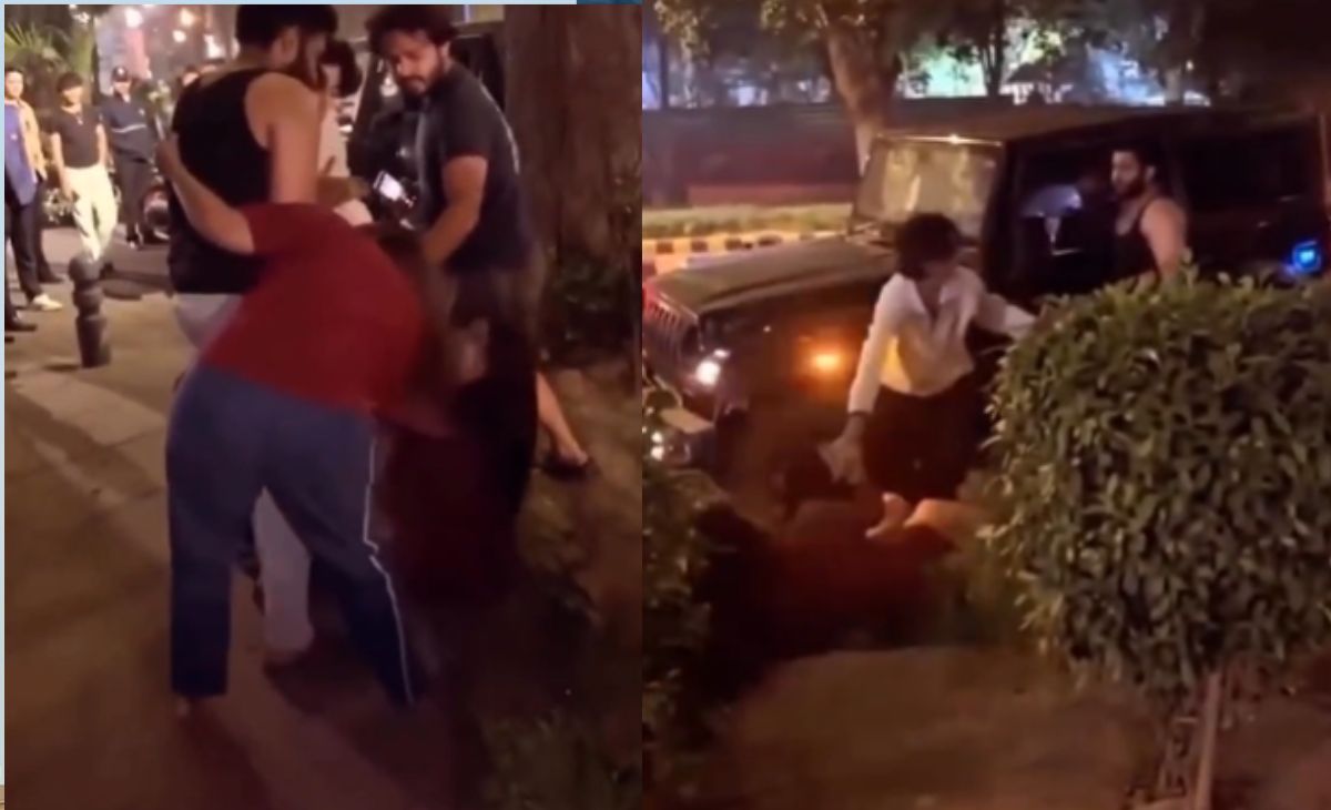 मैं तेरी जिंदगी खराब कर दूंगा.. थार से उतरा रईसजादा, लड़की को तड़ातड़ जड़े थप्पड़, सड़क पर धकेला