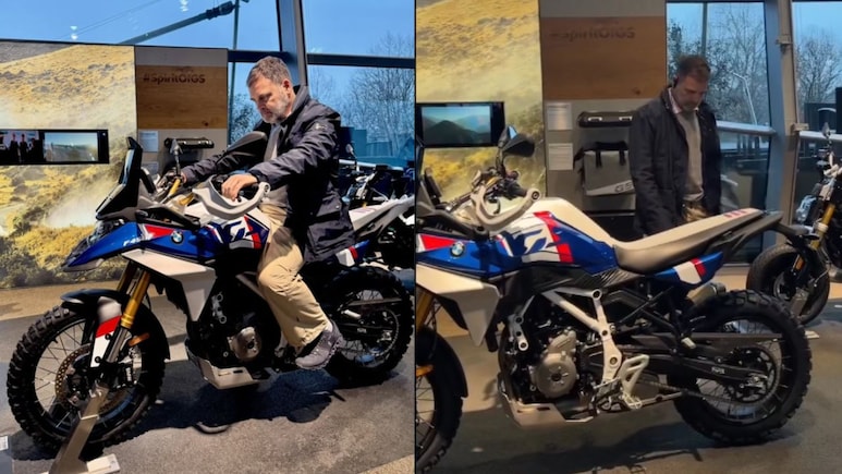Rahul Gandhi Checks Out BMW 450 GS In Munich; Check Pics