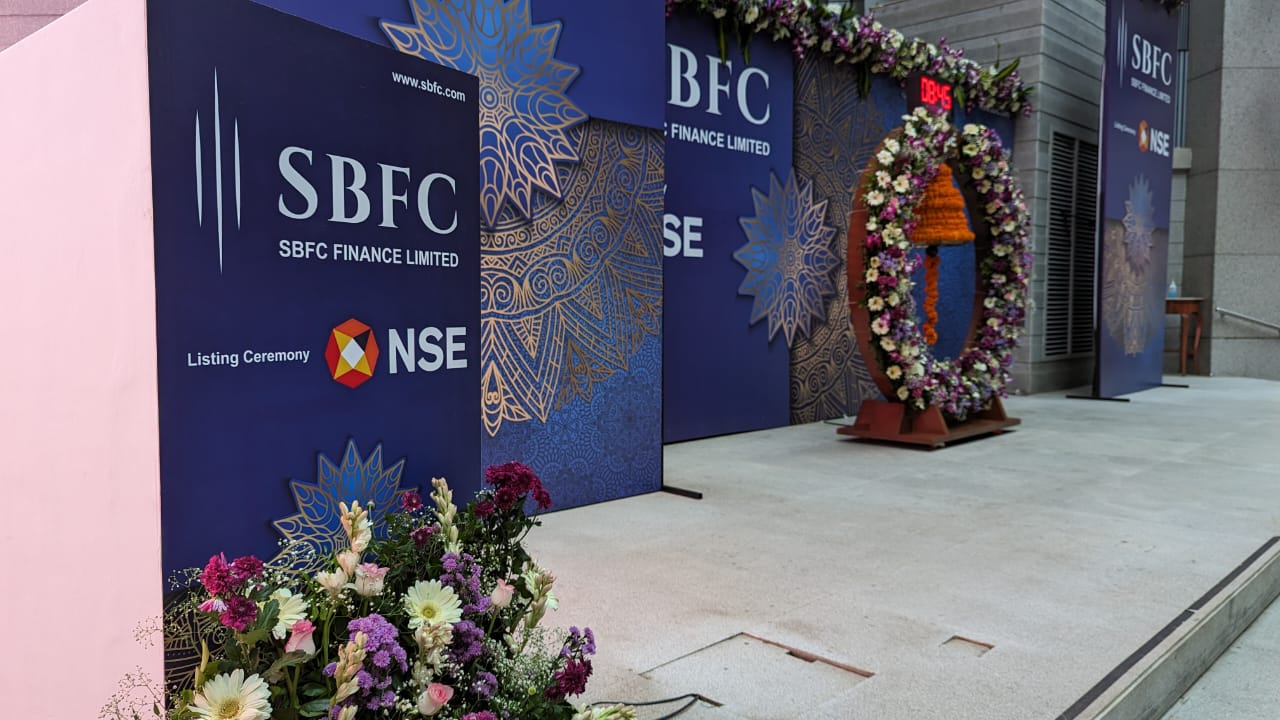 SBFC Finance Shares End At 62.72% Premium Over IPO Price On Market Debut
