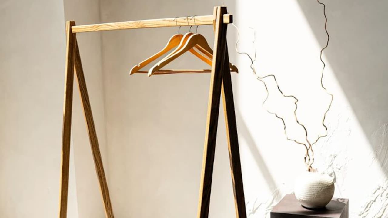 One Rack Rule: Stop Home Clutter with a Simple Coat Rack Trick One Rack Rule: Stop Home Clutter with a Simple Coat Rack Trick