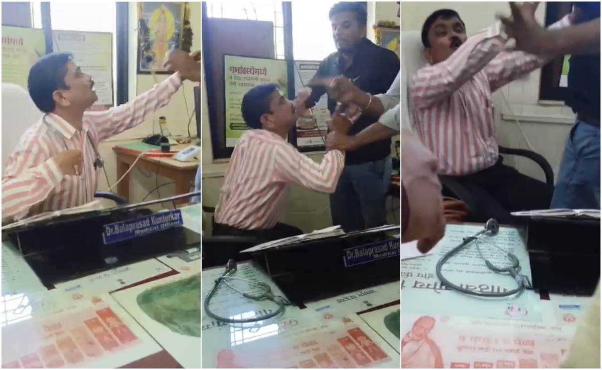 दे थप्पड़, दे थप्पड़... महाराष्ट्र में महिला कर्मचारी को परेशान करने वाले मेडिकल अफसर की पिटाई
