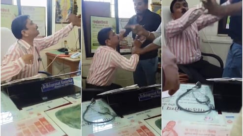 दे थप्पड़, दे थप्पड़... महाराष्ट्र में महिला कर्मचारी को परेशान करने के आरोप में मेडिकल अफसर की पिटाई