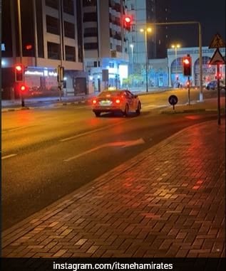 Dubai Video Shows Car Waiting at Empty Signal