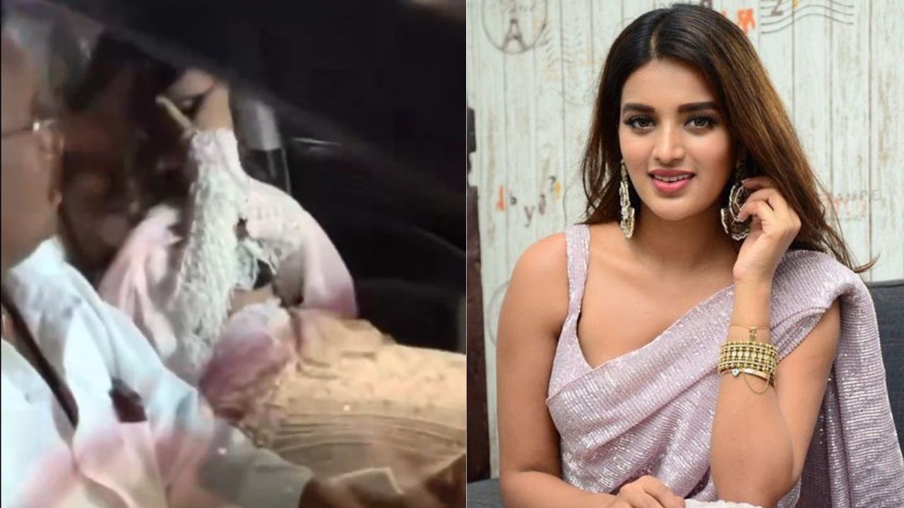 निधि अग्रवाल के साथ पुरुषों की भीड़ ने कैसे शुरू की थी बेहूदगी, 40 सेकंड के वीडियो में देखें पूरा सच