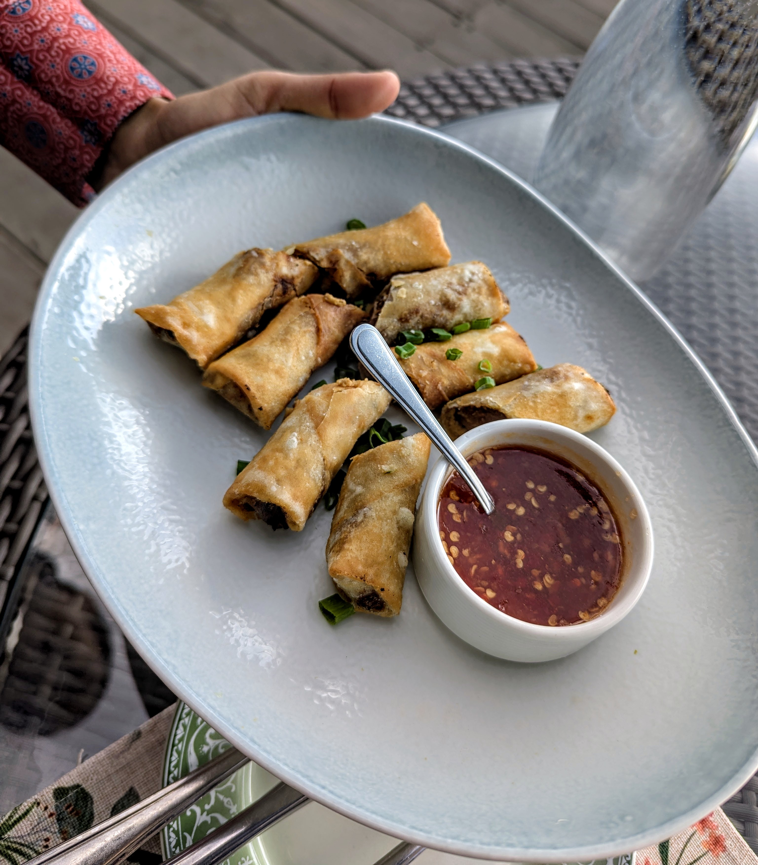 Truffle Mushroom Spring Rolls. Photo: Author Truffle Mushroom Spring Rolls. Photo: Author