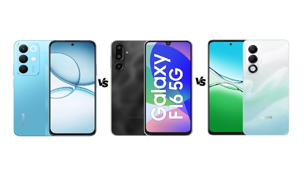 Realme Narzo 90x 5G vs Oppo K13x 5G vs Samsung Galaxy F16 5G: खरीदने से पहले जानें कौन सा है बैस्ट