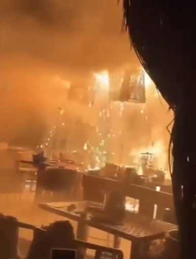 Huge Flames, Heavy Smoke: New Video Shows Goa Club Engulfed In Fire