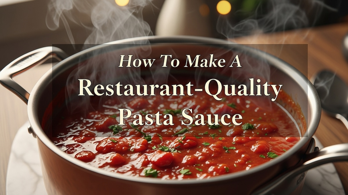 Gallery Detail: How To Make A Restaurant Quality Pasta Sauce With Just