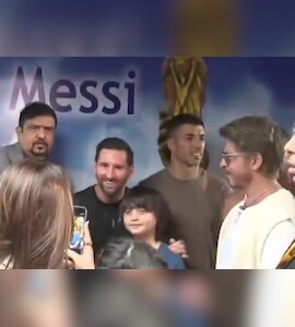 Watch: Lionel Messi Clicks Picture With AbRam Khan, Shah Rukhs Reaction Cant Be Missed