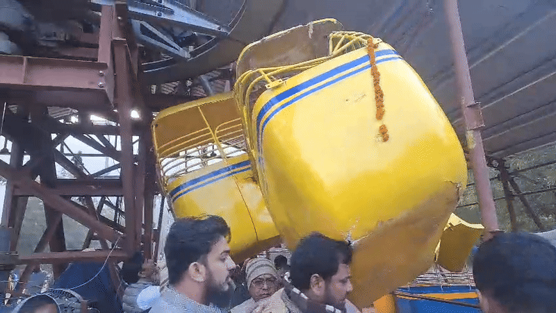 रोहतास में रोपवे ट्रायल में ही धड़ाम, 13 करोड़ में बना, नए साल पर आम लोगों के लिए खुलना था