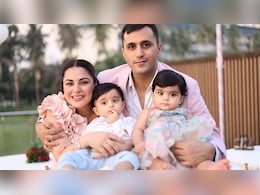 Shraddha Arya Shares Adorable Post Revealing Twins' Faces As They Turn One