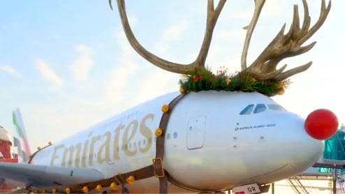Viral Video: Emirates A380 Flight Takes Off With Santa's Sleigh In AI Twist