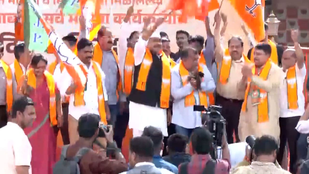Maharashtra Local Body Elections: Celebrations At BJP Office After Mahayuti's Win