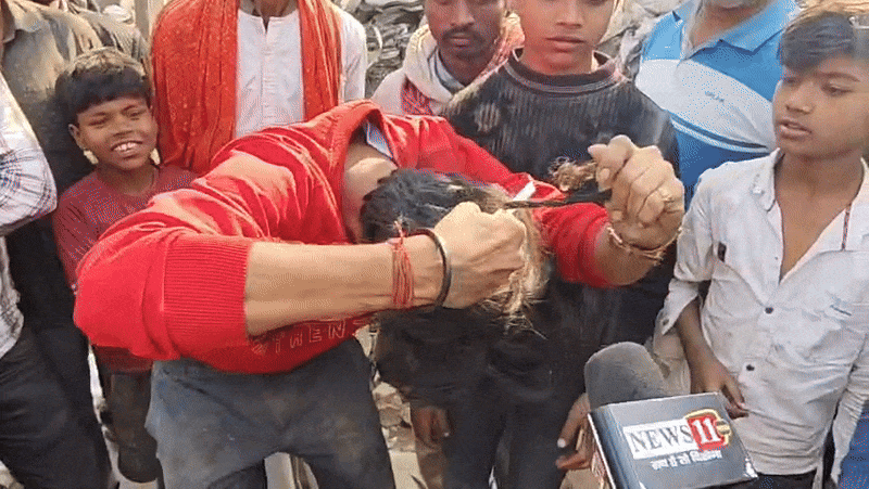 मोदी-गिरिराज का भक्त था... दुकान पर चला बुलडोजर तो बिहार में BJP समर्थक ने काट ली चुटिया, VIDEO