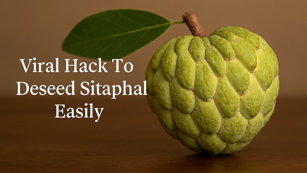 How To Remove Sitaphal Seeds Easily? This Viral Hack Is The Answer