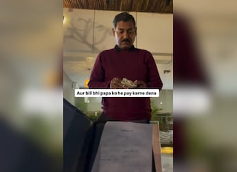 Indian Businessman Lets His Parents Treat Him To Cafe Meal; Candid Post Wins Hearts