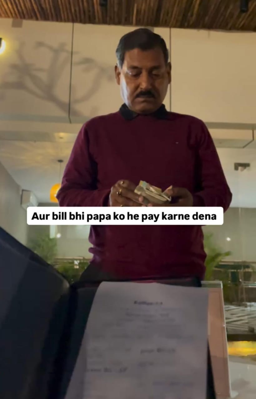 Indian Businessman Lets Parents Treat Him To Cafe Meal; Post Wins Hearts