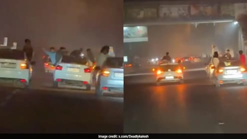 Delhi Cops Arrest 5 After Video Of Them Doing Stunts On Road Goes Viral
