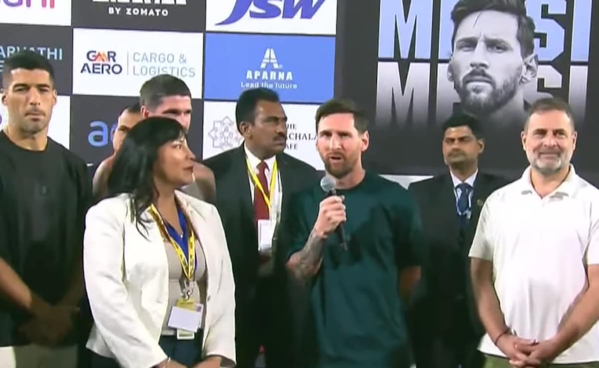 Lionel Messis Hearfelt Message For Hyderabad Crowd: "Thank You Very Much For Your Affection"